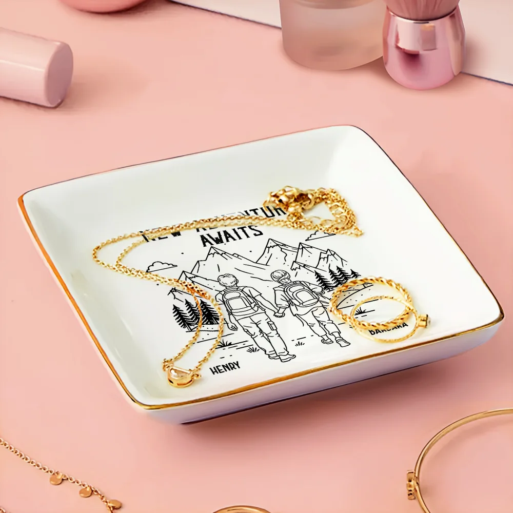 Adventure Partners For Life - Personalized Ring Dish - Image 3