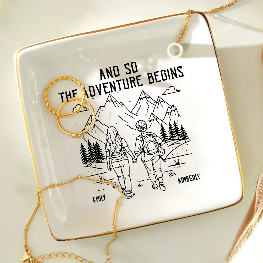 Adventure Partners For Life - Personalized Ring Dish - Image 4
