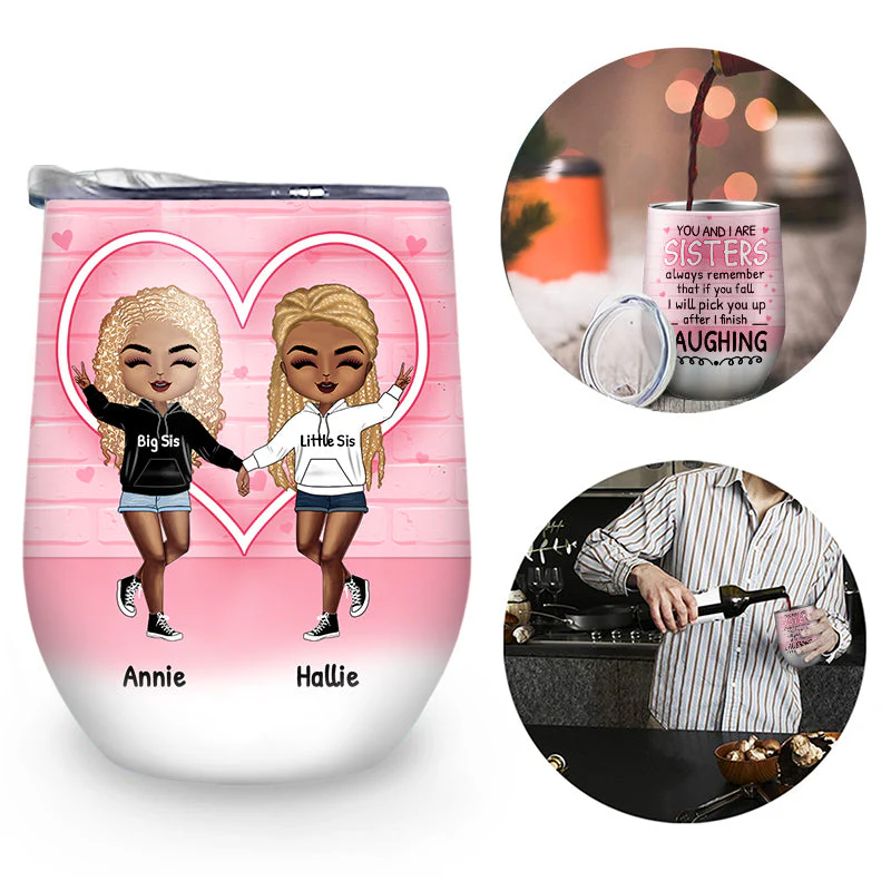 After I Finish Laughing - Gift For Sisters - Personalized Custom Wine Tumbler - Image 2