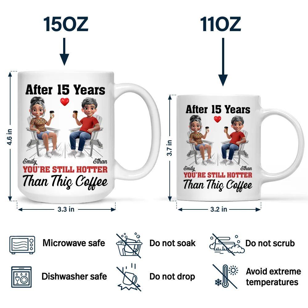 After Years You Still Hot 3D Effect Couple - Personalized Mug - Image 4