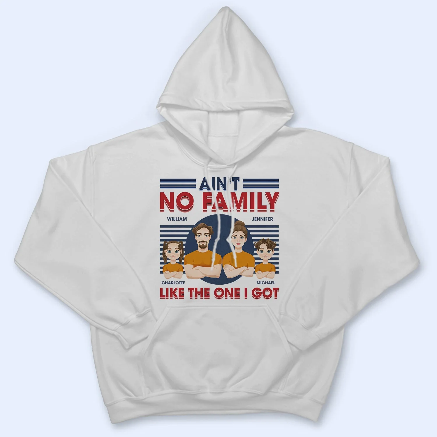 Ain't No Family Like The One I Got - Birthday, Loving Gift For Husband, Wife, Couples, Dad, Mom - Personalized Custom T Shirt - Image 4