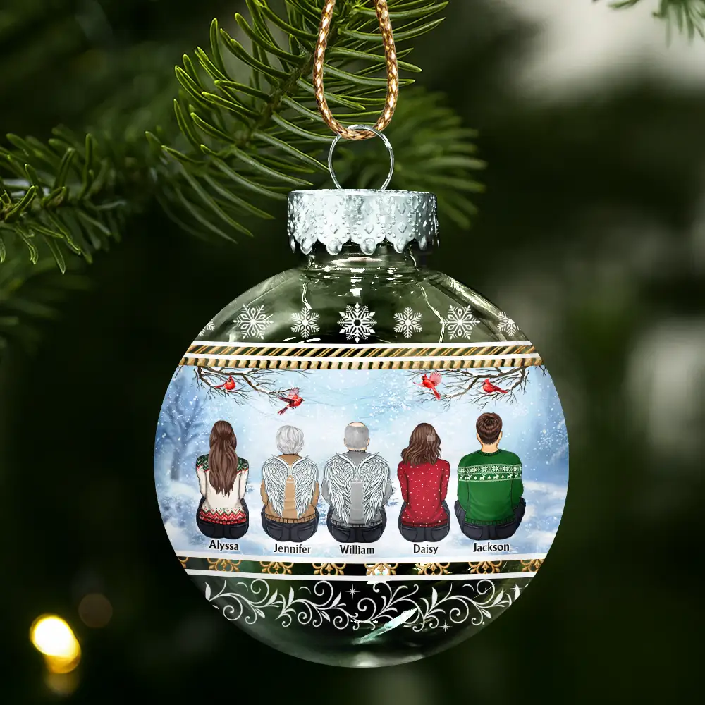 All Hearts Come Home For Christmas - Personalized Ball Ornament - Image 3