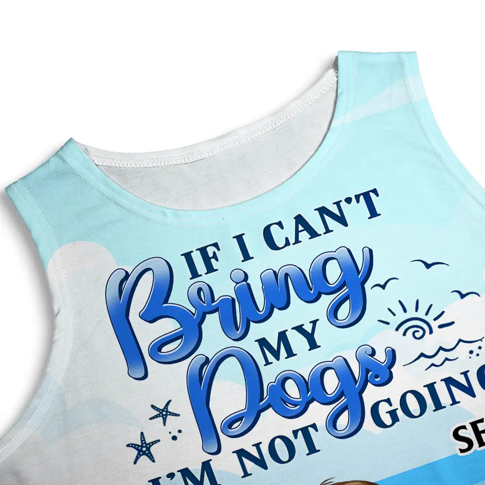 All I Need Is My Pets And The Beach - Personalized Sleeveless Tank Dress - Image 5