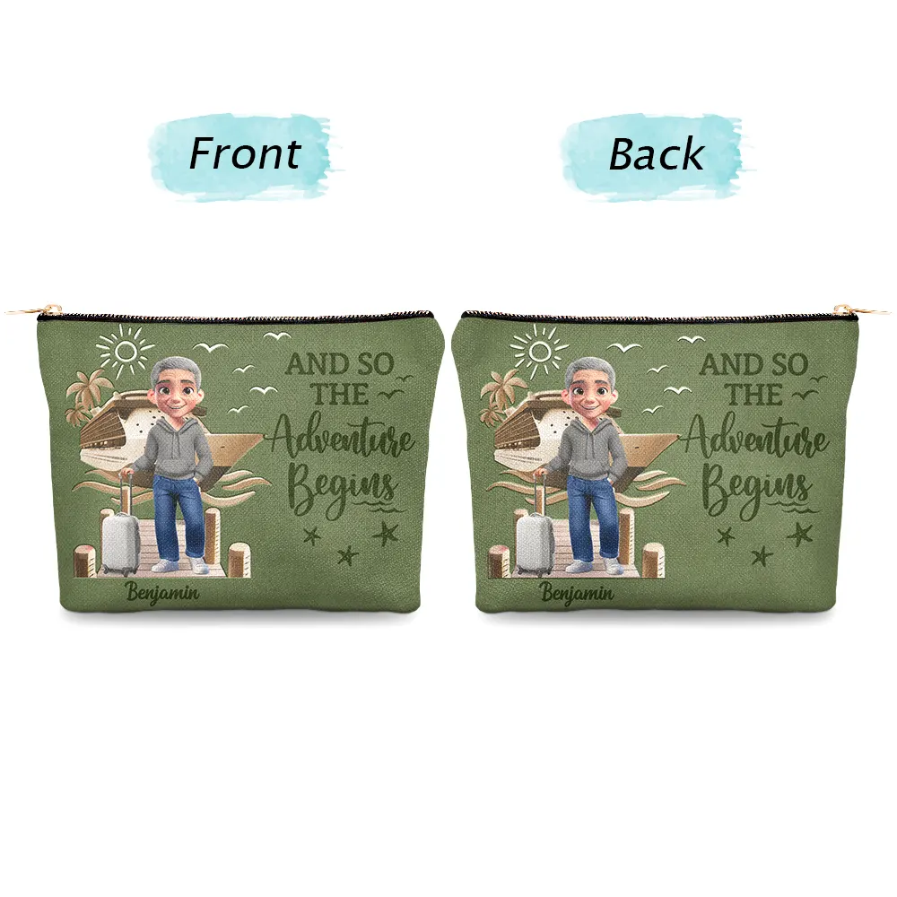 All My Travel Crap - Personalized Cosmetic Bag - Image 4