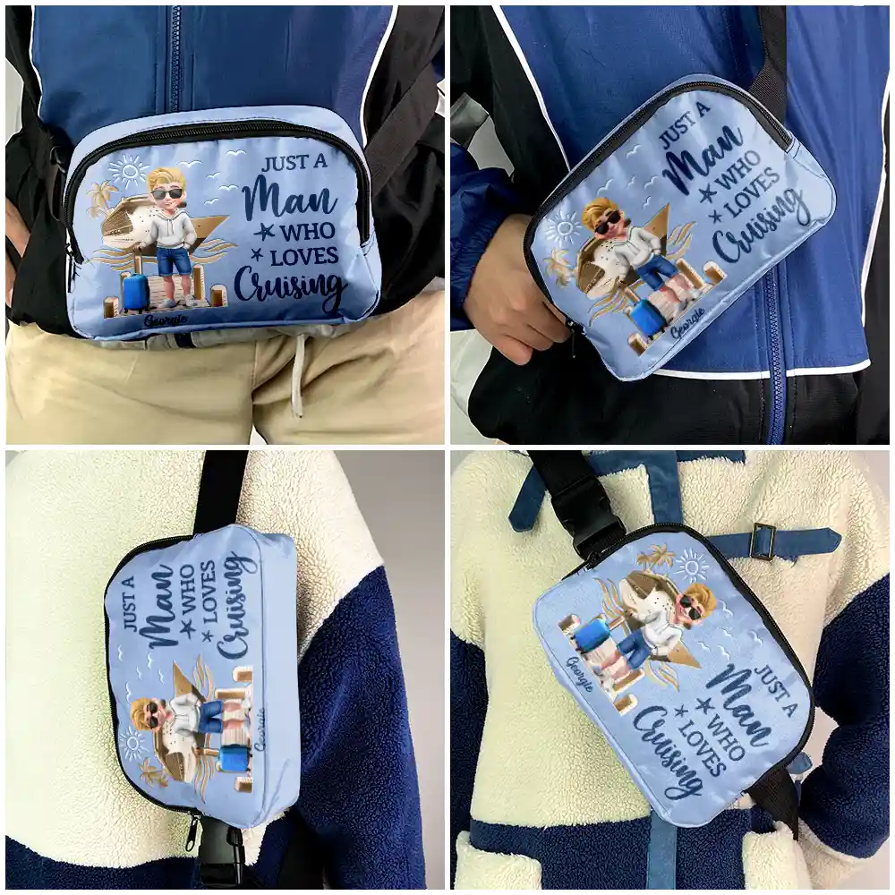All My Travel Crap - Personalized Crossbody Belt Bag - Image 5