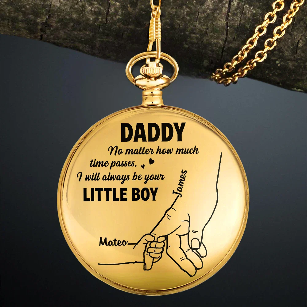 Always Be Your Little Girl - Personalized Pocket Watch - Image 3