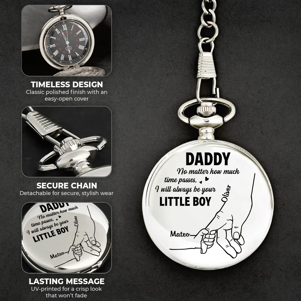 Always Be Your Little Girl - Personalized Pocket Watch - Image 6