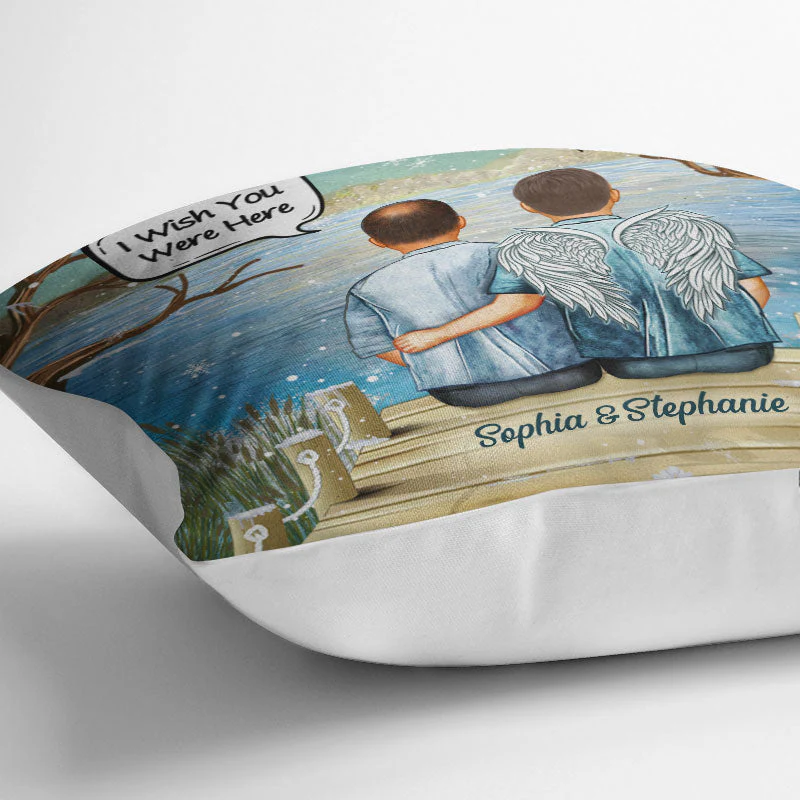 Always In My Heart Middle Aged Couple - Memorial Gift - Personalized Custom Pillow - Image 3