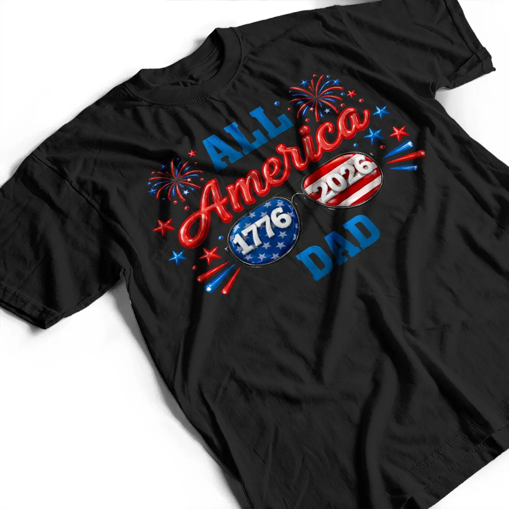 America 250 All American Family - Personalized T Shirt - Image 5