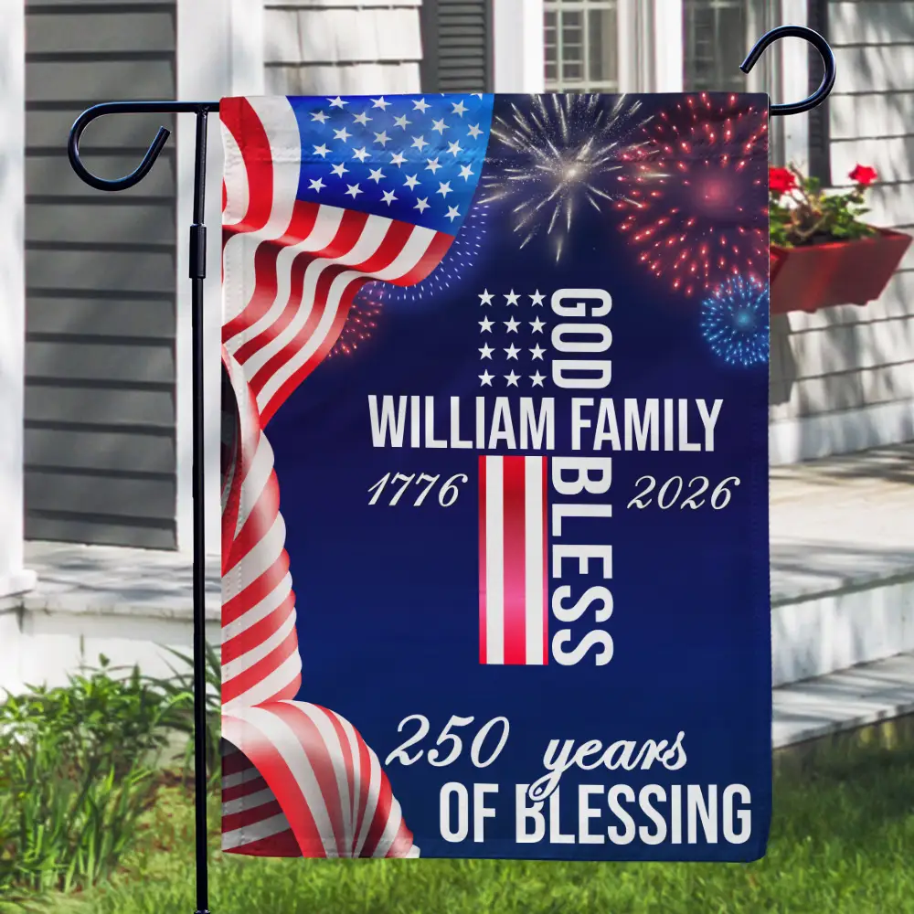 America 250 Years Of Blessing - Personalized Flag - Image 3