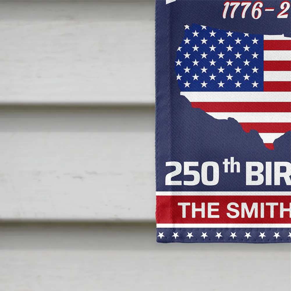 America 250th Anniversary US Semiquincentennial Birthday - Personalized Flag - Image 4