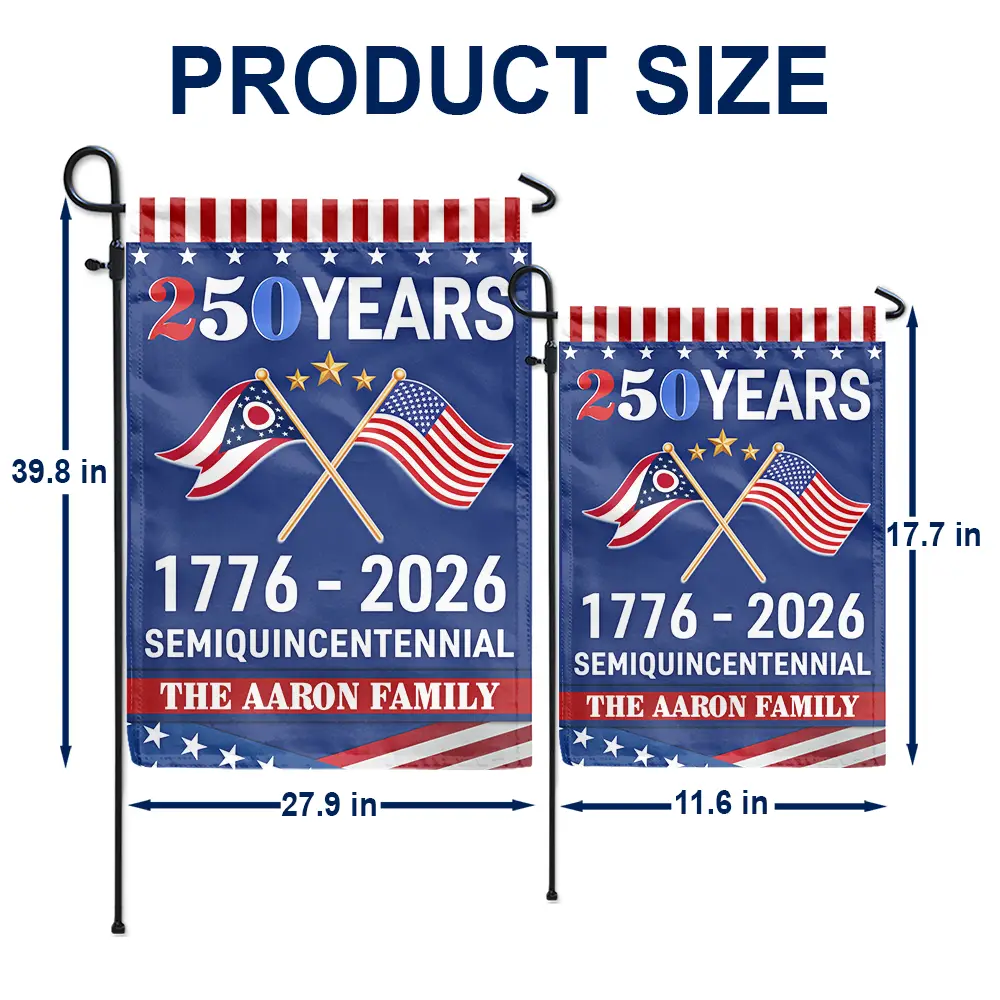 America 250th Anniversary US Semiquincentennial States - Personalized Flag - Image 5