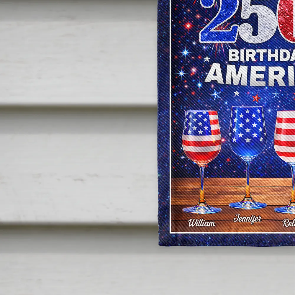 America 250th Birthday Celebration - Personalized Flag - Image 4