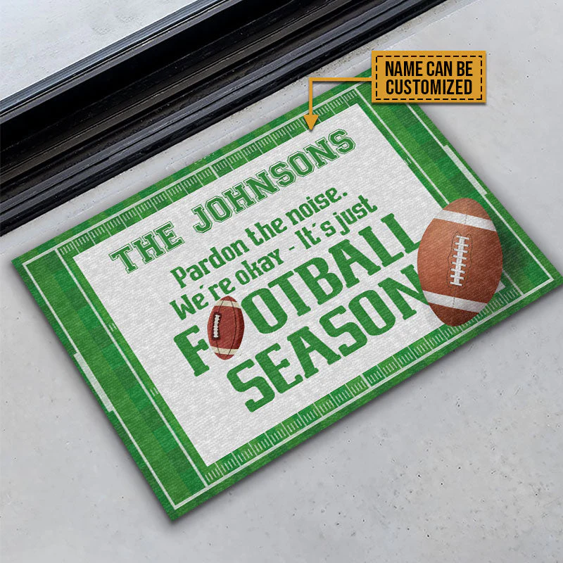 American Football Pardon The Noise Custom Doormat, Football Season, Home Decor, Outdoor Decor - Image 4