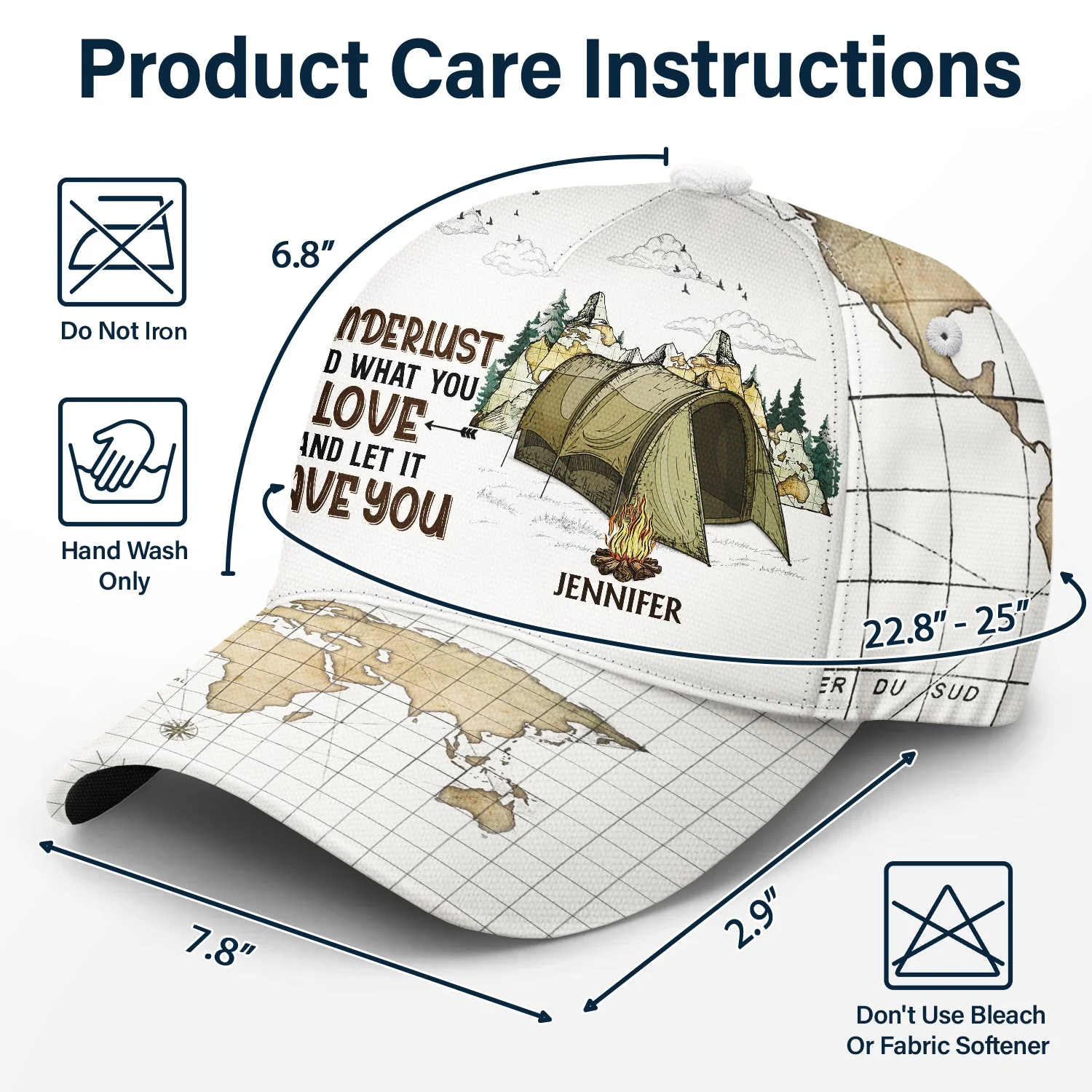 And Into The Forest I Go To - Gift For Camping Lovers - Personalized Classic Cap - Image 6