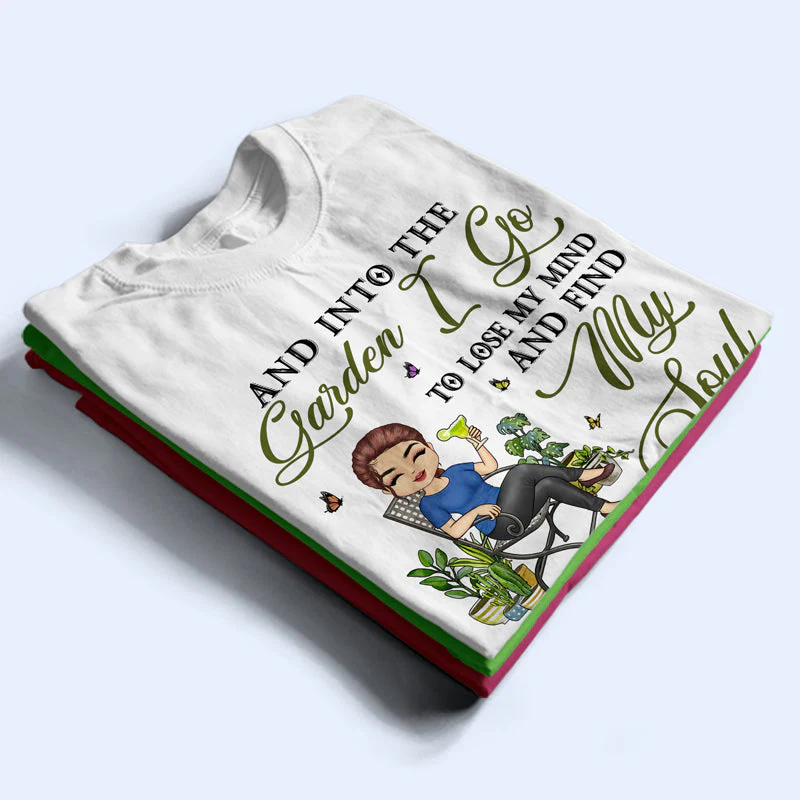 And Into The Garden I Go Gardening - Gift For Gardening Lovers - Personalized Custom T Shirt - Image 2