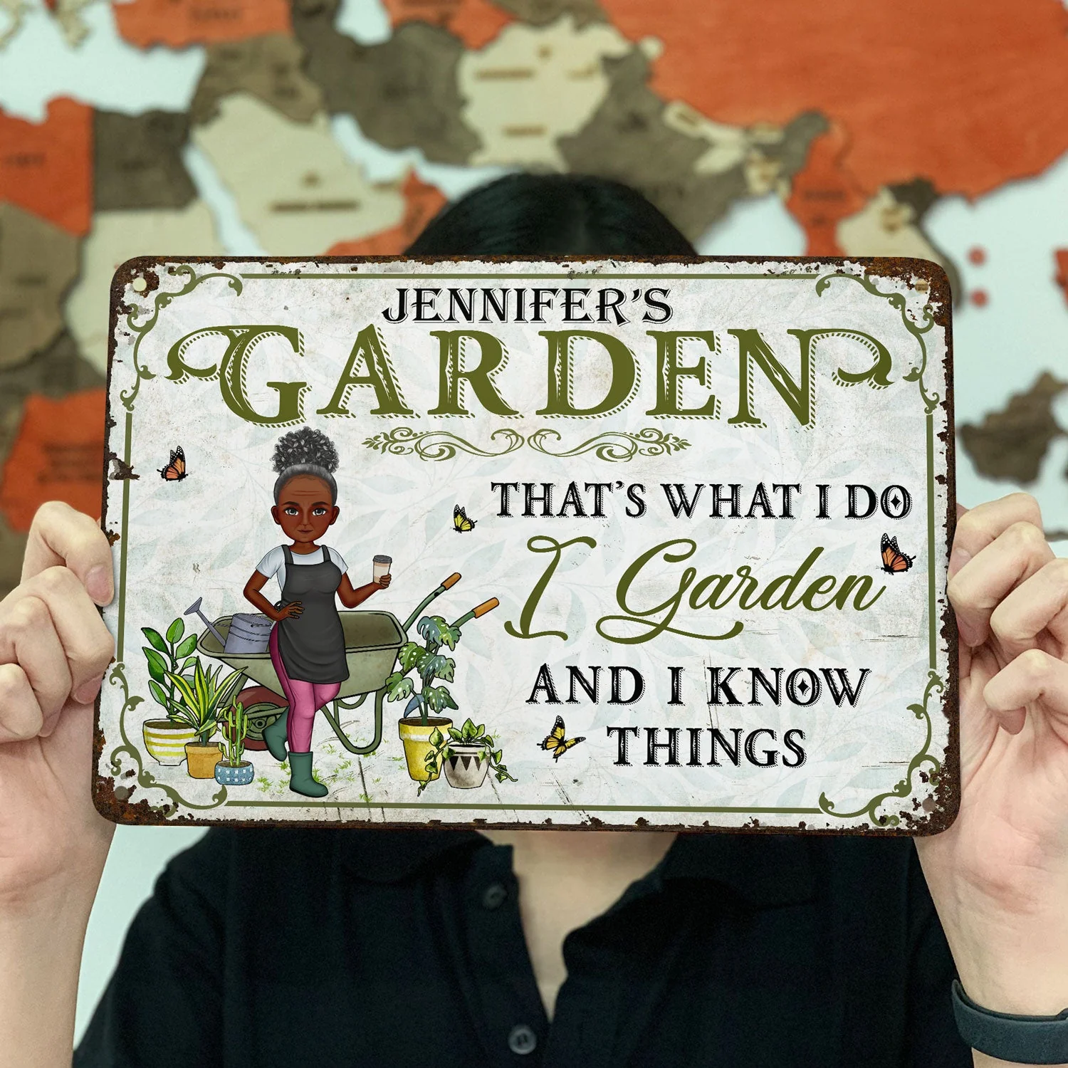 And Into The Garden I Go To Lose My Mind And Find My Soul - Birthday, Loving Gift For Yourself, Women, Men, Plant Lovers - Personalized Custom Classic Metal Signs - Image 3