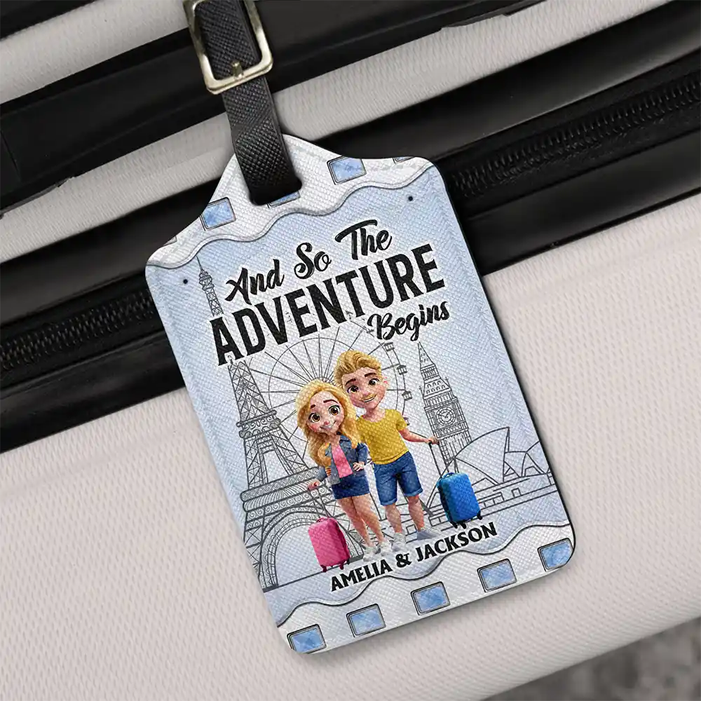 And So Adventure Begins Travel - Personalized Luggage Tag