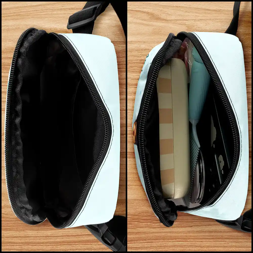 And So The Adventure Begins - Personalized Crossbody Belt Bag - Image 4