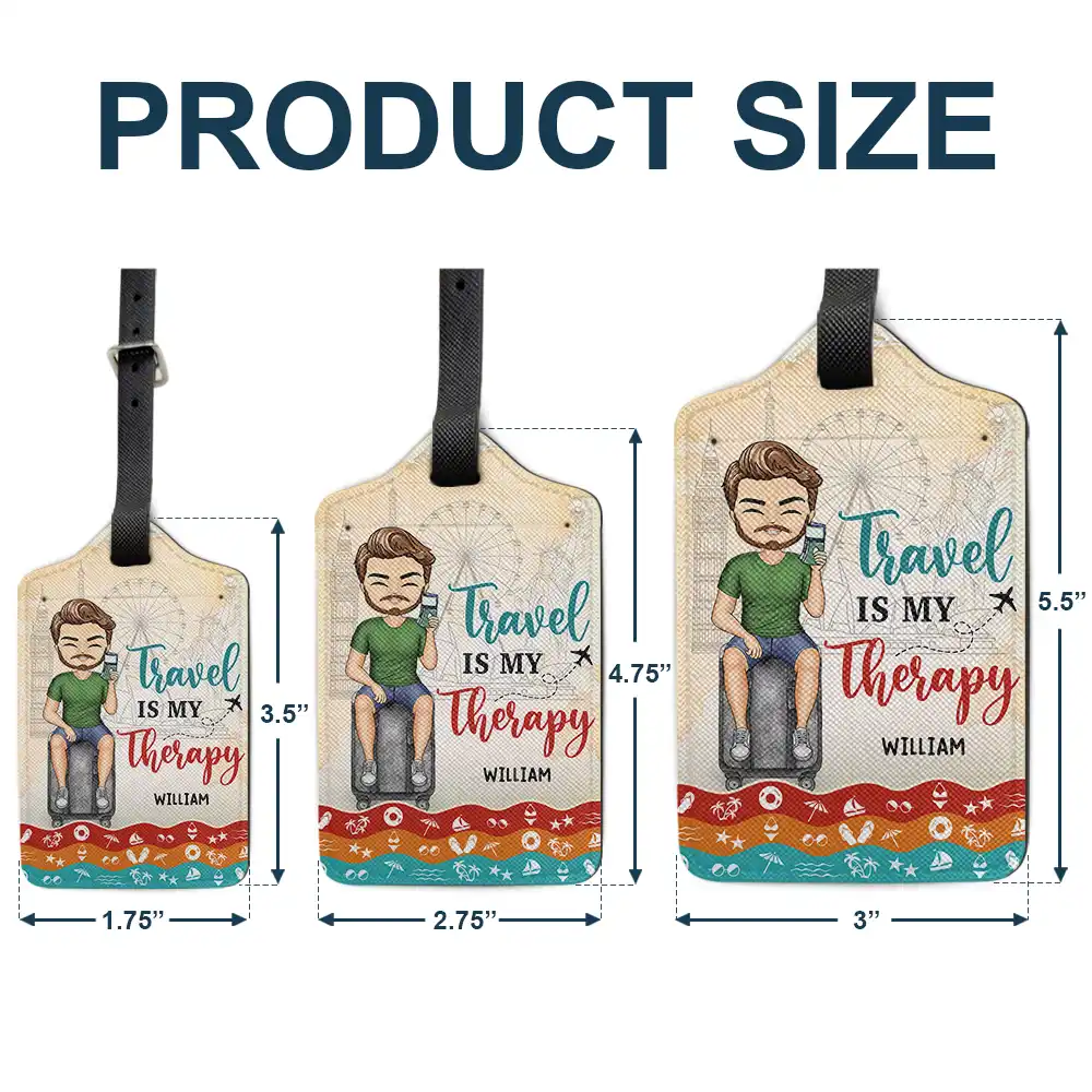 And So The Adventure Begins - Personalized Luggage Tag - Image 5