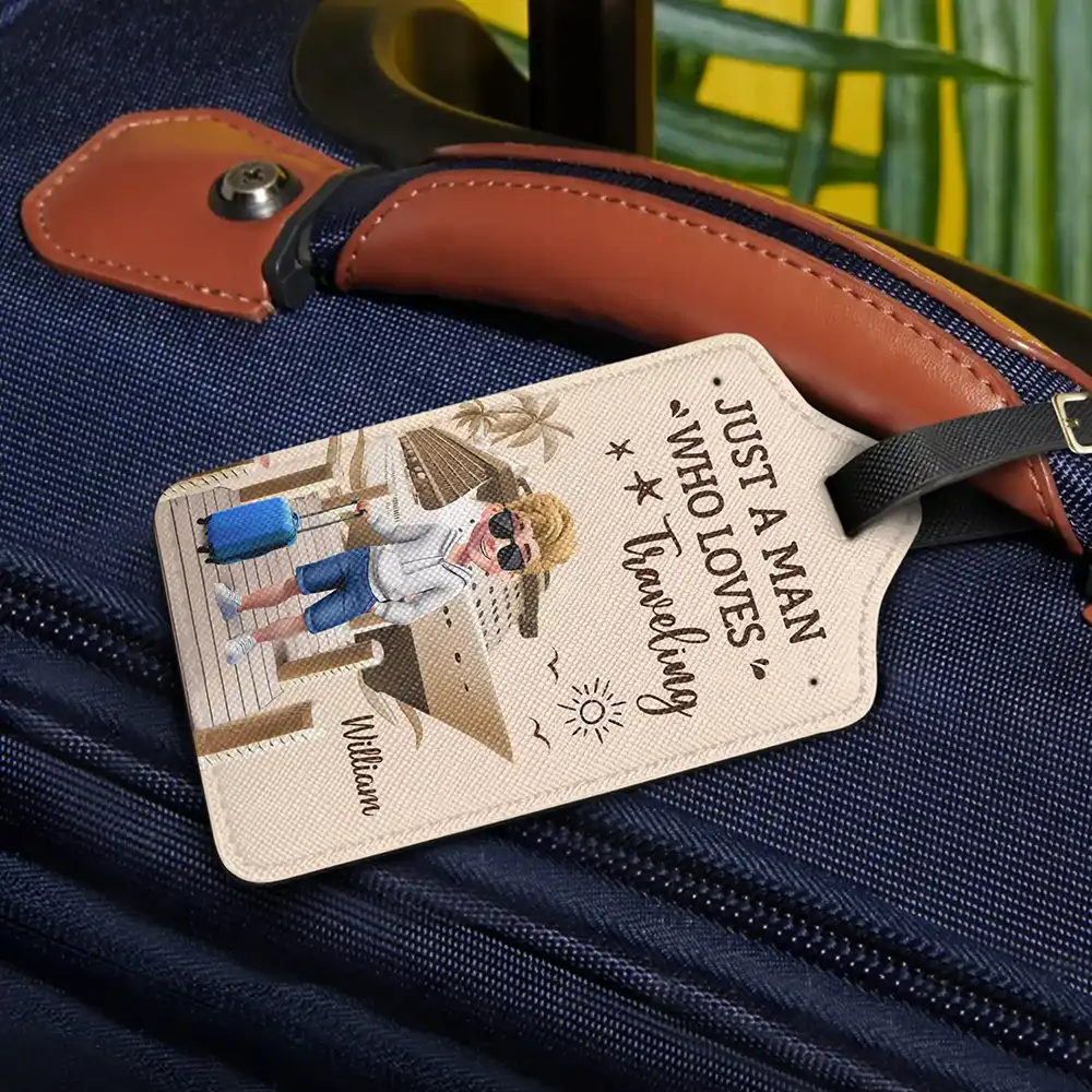 And So The Adventure Begins Travel Woman Man - Personalized Luggage Tag - Image 2