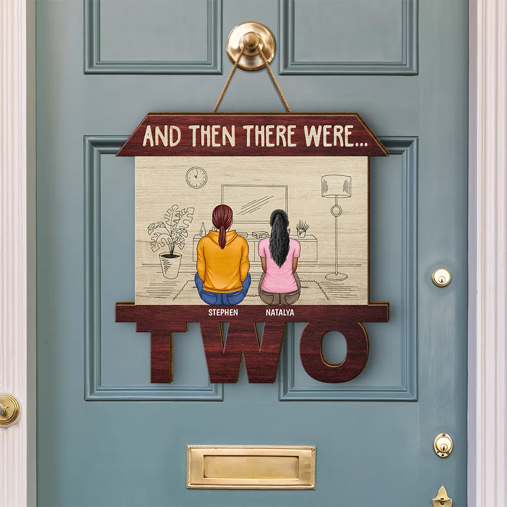 And Then There Were - Personalized Custom Shaped Wood Sign - Image 3