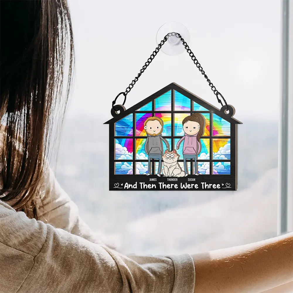 And Then There Were - Personalized Window Hanging Suncatcher Ornament - Image 4