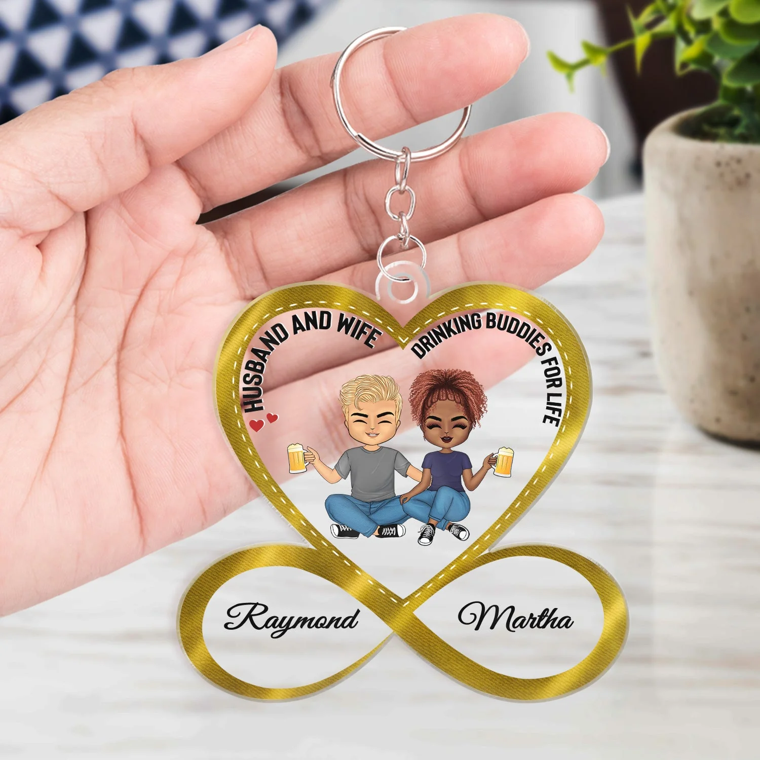Annoy For The Rest Of My Life - Gift For Couples - Personalized Custom Acrylic Keychain - Image 4