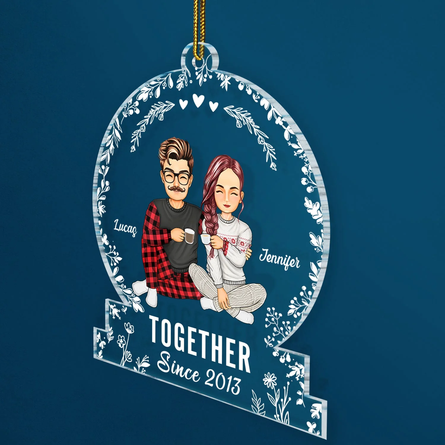 Annoying Each Other And Still Going Strong - Christmas Gift For Couple, Spouse, Husband, Wife - Personalized Custom Shaped Acrylic Ornament - Image 2