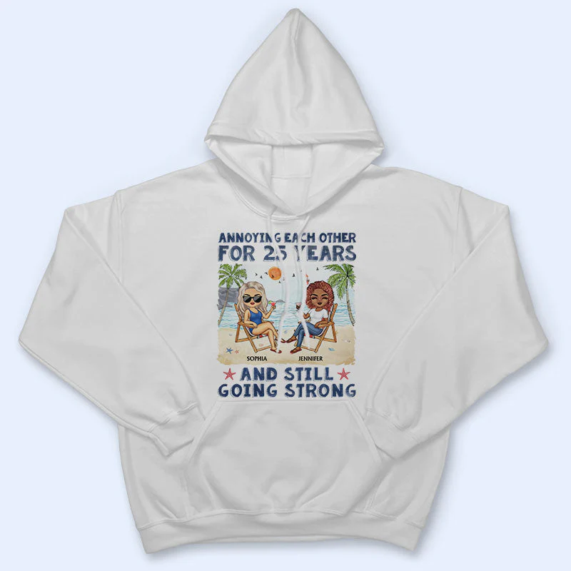 Annoying Each Other Beach Husband Wife - Couple Gift - Personalized Custom T Shirt - Image 4