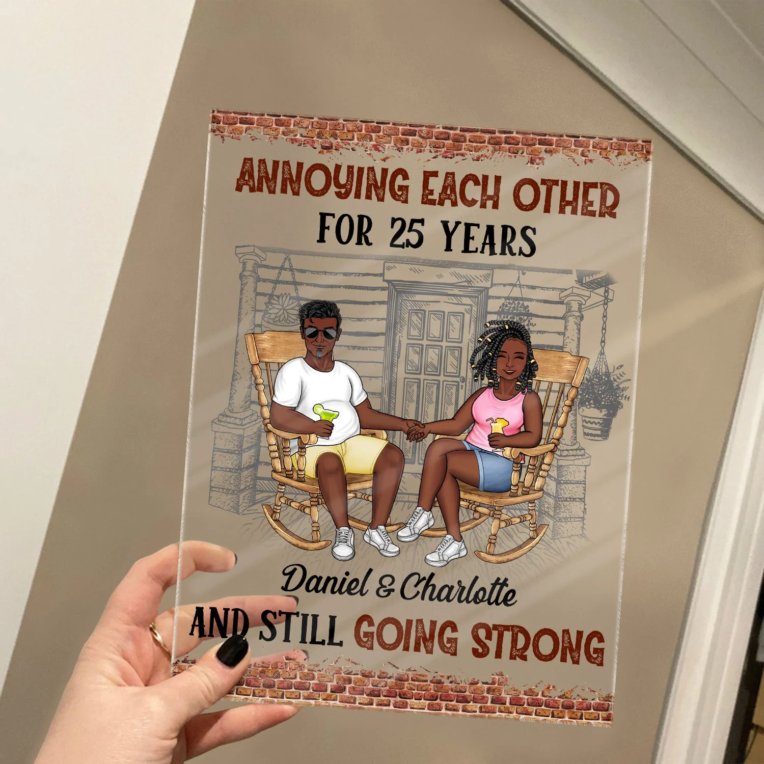 Annoying Each Other For Years And Still Going Strong - Anniversary, Birthday Gift For Lover, Husband, Wife, Couple - Personalized Custom Vertical Rectangle Acrylic Plaque - Image 4