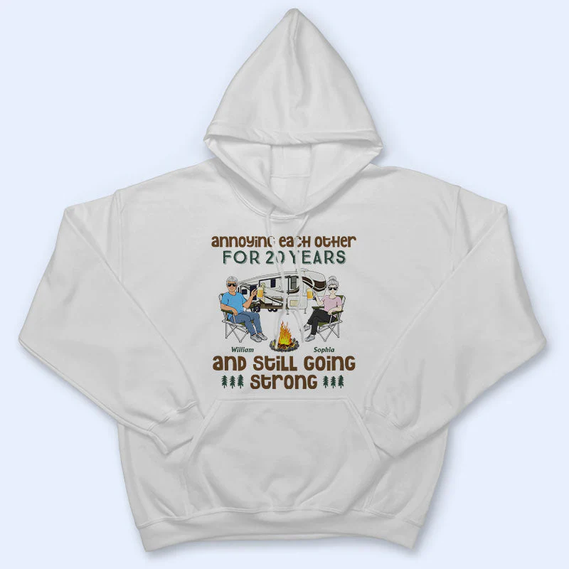 Annoying Each Other Husband Wife Old Camping Couple - Personalized Custom T Shirt - Image 4