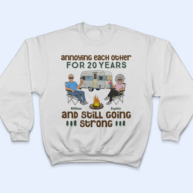 Annoying Each Other Husband Wife Old Camping Couple - Personalized Custom T Shirt - Image 5