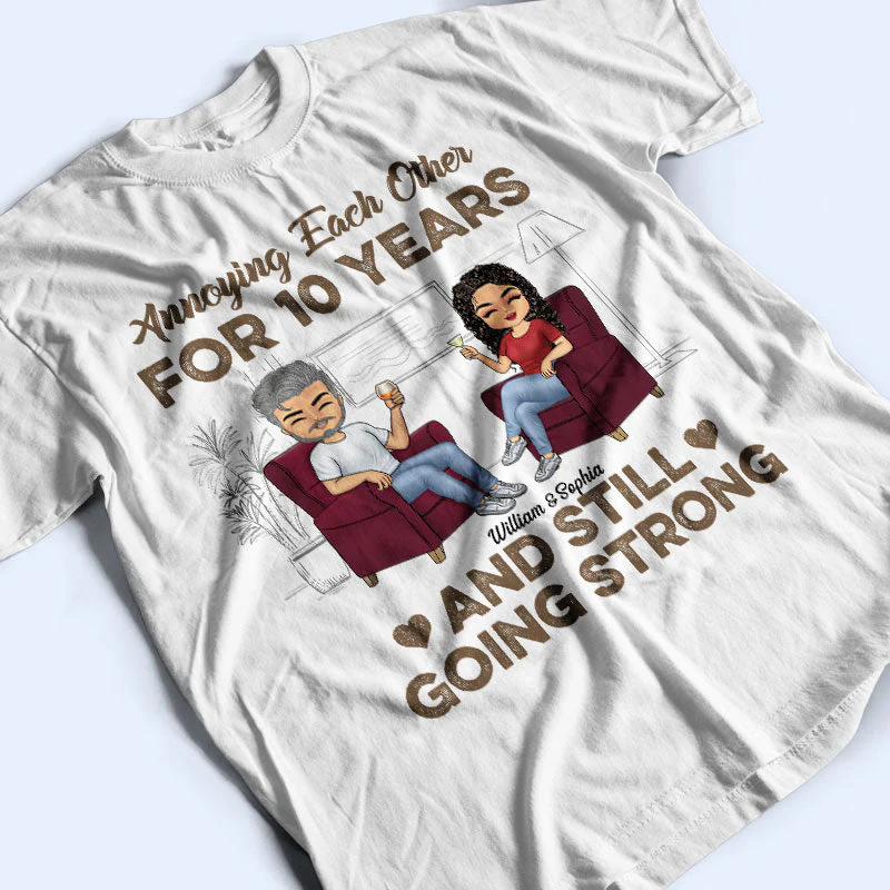 Annoying Each Other Husband Wife Pride - Couple Gift - Personalized Custom T Shirt - Image 3