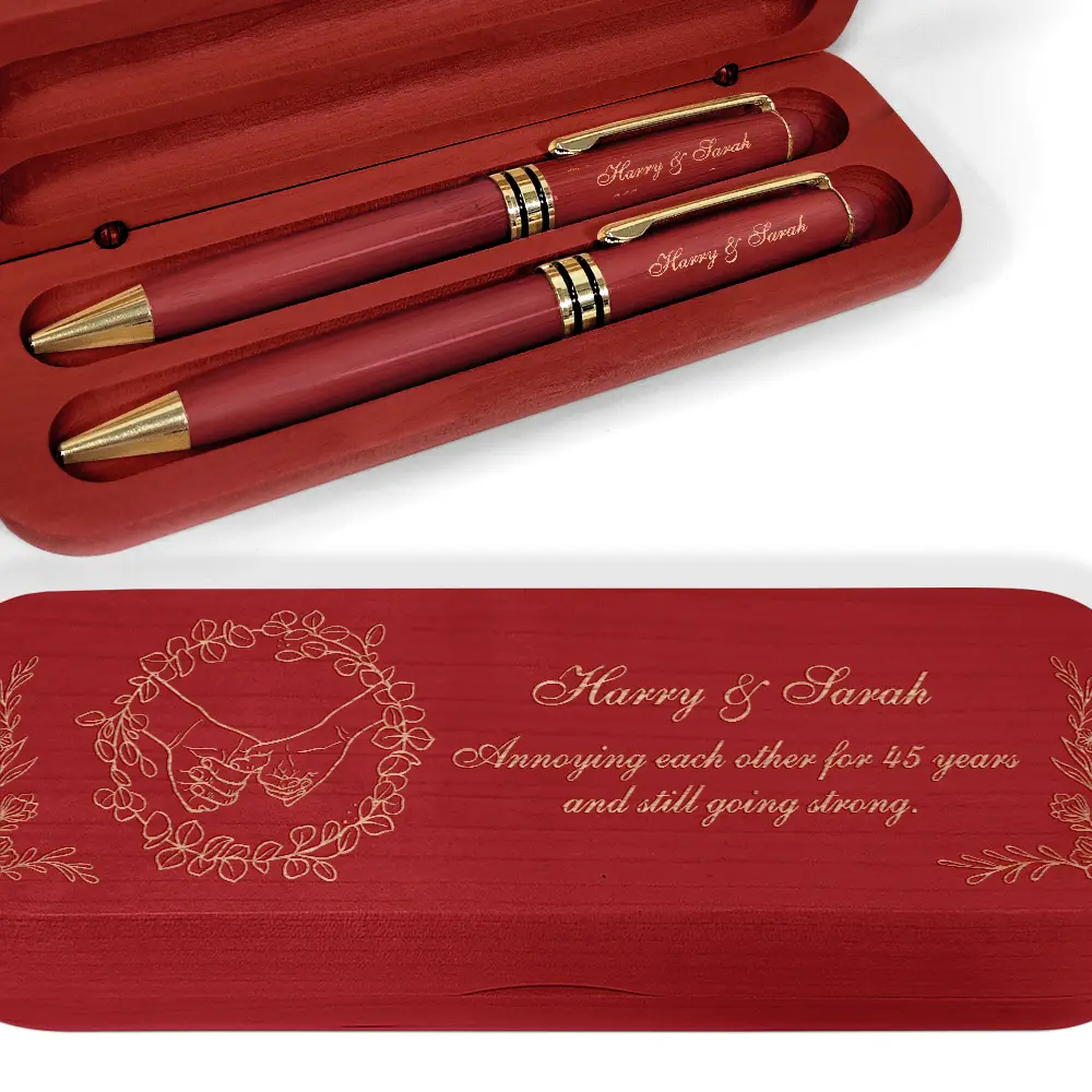 Annoying Each Other - Personalized Wooden Pen Set - Image 4