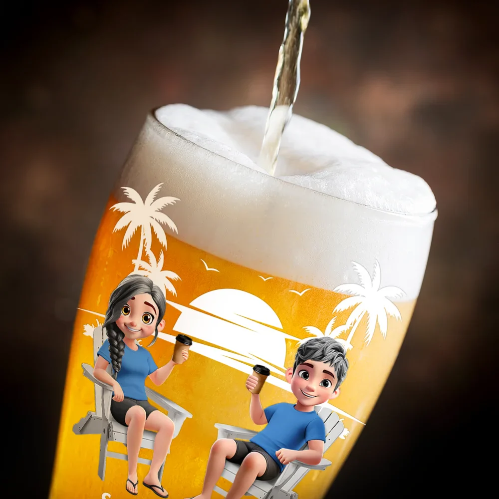 Annoying Each Other Since - Personalized Pilsner Glass - Image 3