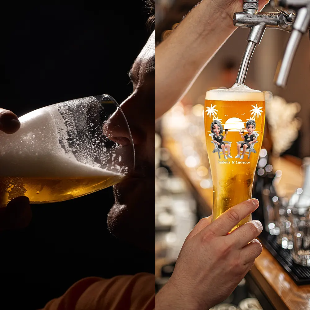 Annoying Each Other Since - Personalized Pilsner Glass - Image 4