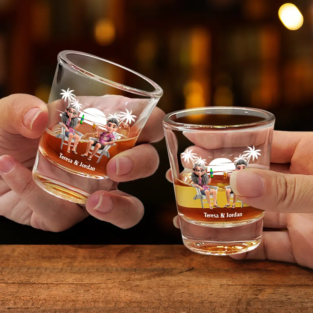 Annoying Each Other Since - Personalized Shot Glass - Image 2