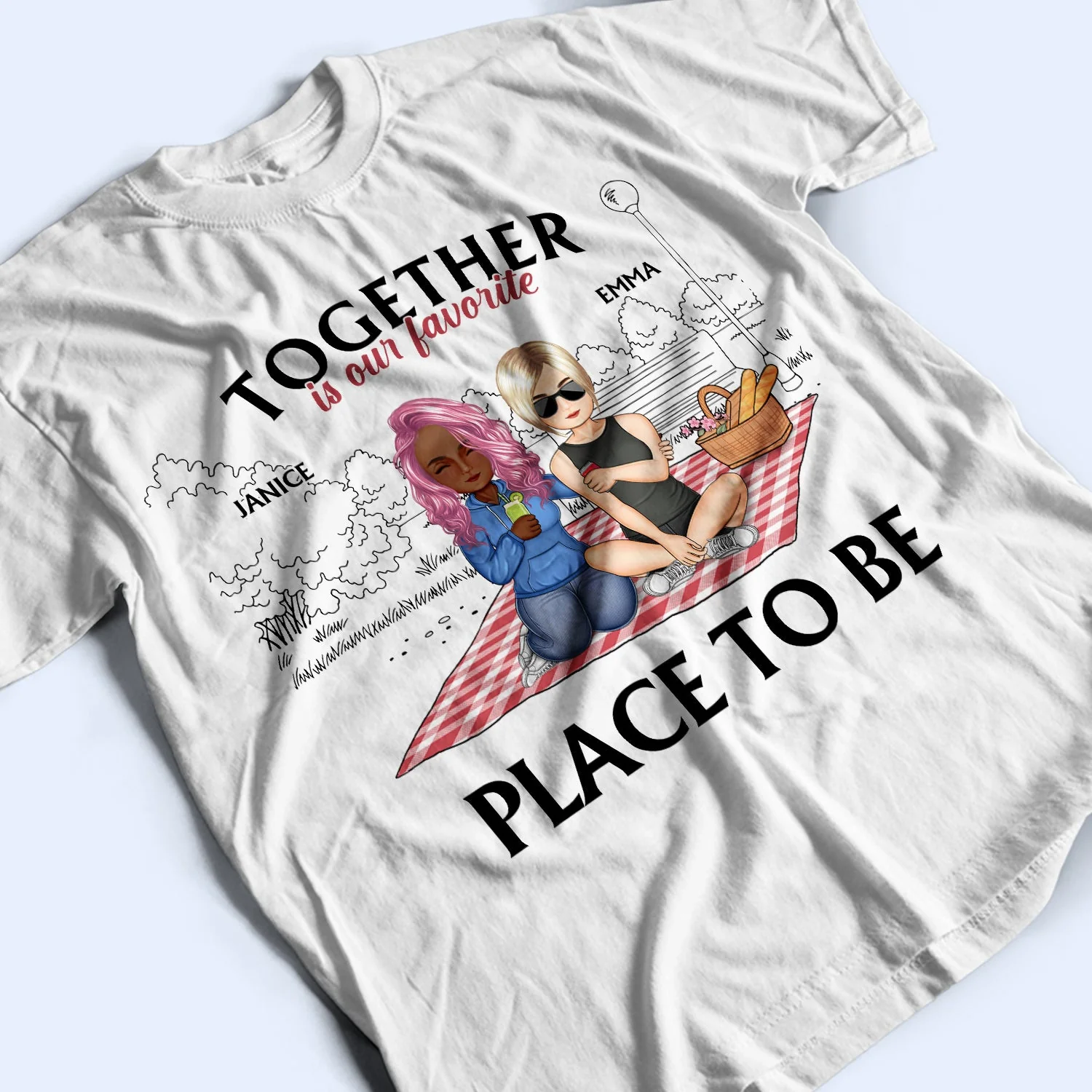Annoying Each Other Still Going Strong Cartoon - Birthday, Anniversary, Loving Gift For Couple, Husband, Wife, Parents - Personalized T Shirt - Image 3