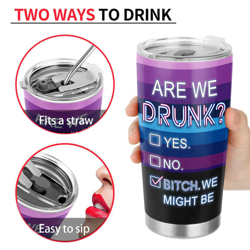 Apparently Trouble Bonding Over Alcohol Drinking Friends - BFF Bestie Gift - Personalized Custom Tumbler - Image 4