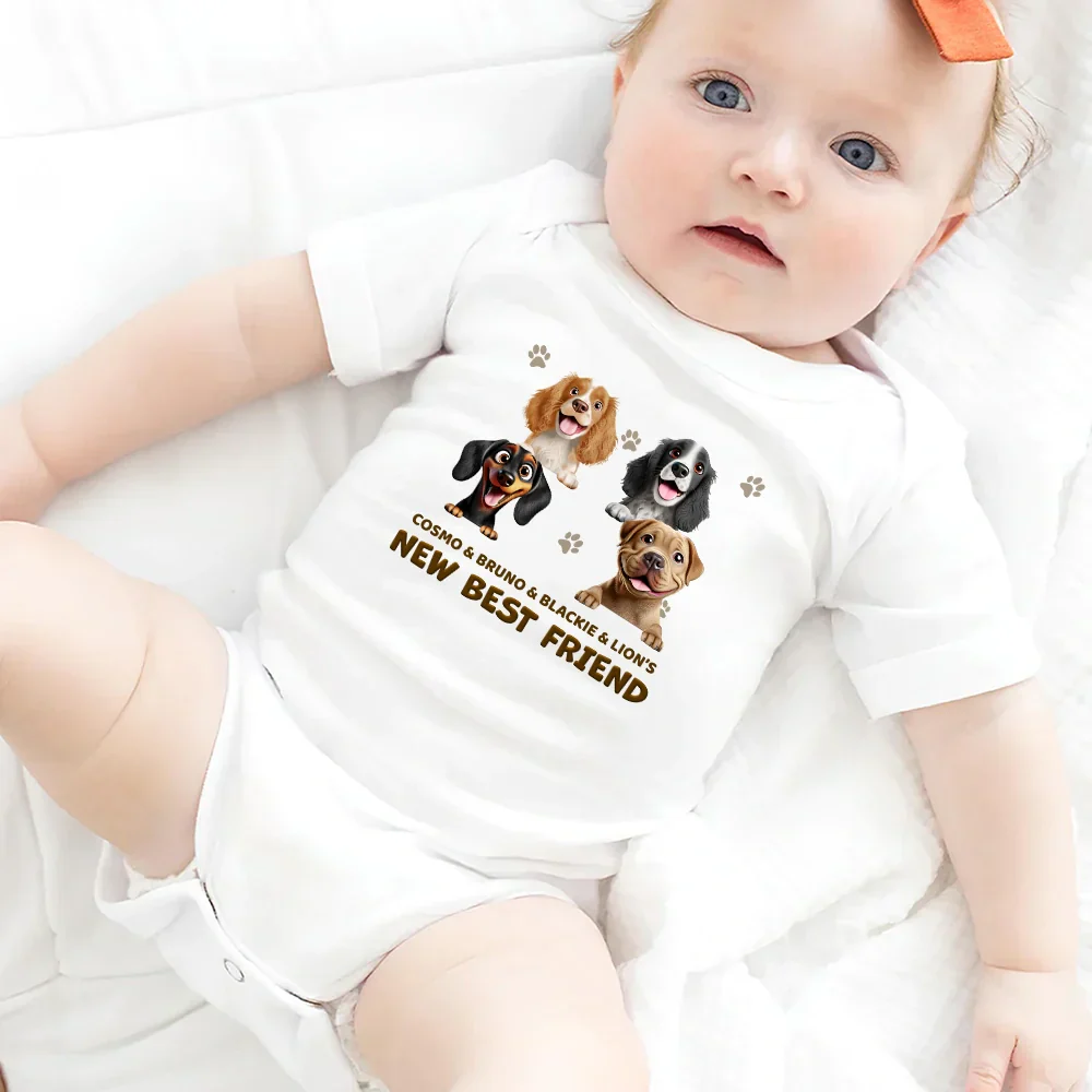 Baby New Best Friends - Personalized Baby Onesie - Image 5