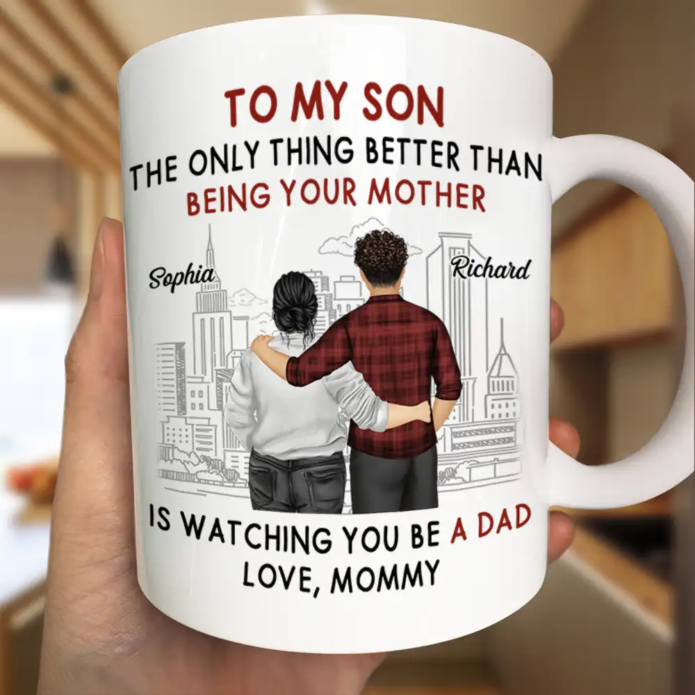 Backside The Only Thing Better Is Watching You Being A Dad - Personalized Mug - Image 3