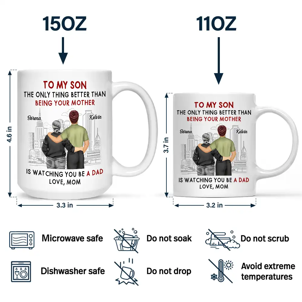 Backside The Only Thing Better Is Watching You Being A Dad - Personalized Mug - Image 4