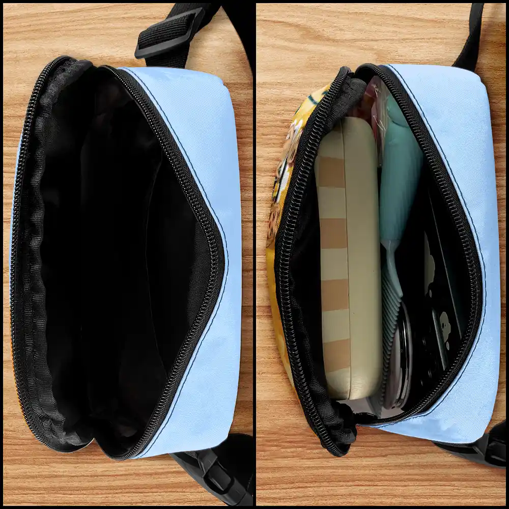 Baecation Mode Couples - Personalized Crossbody Belt Bag - Image 4