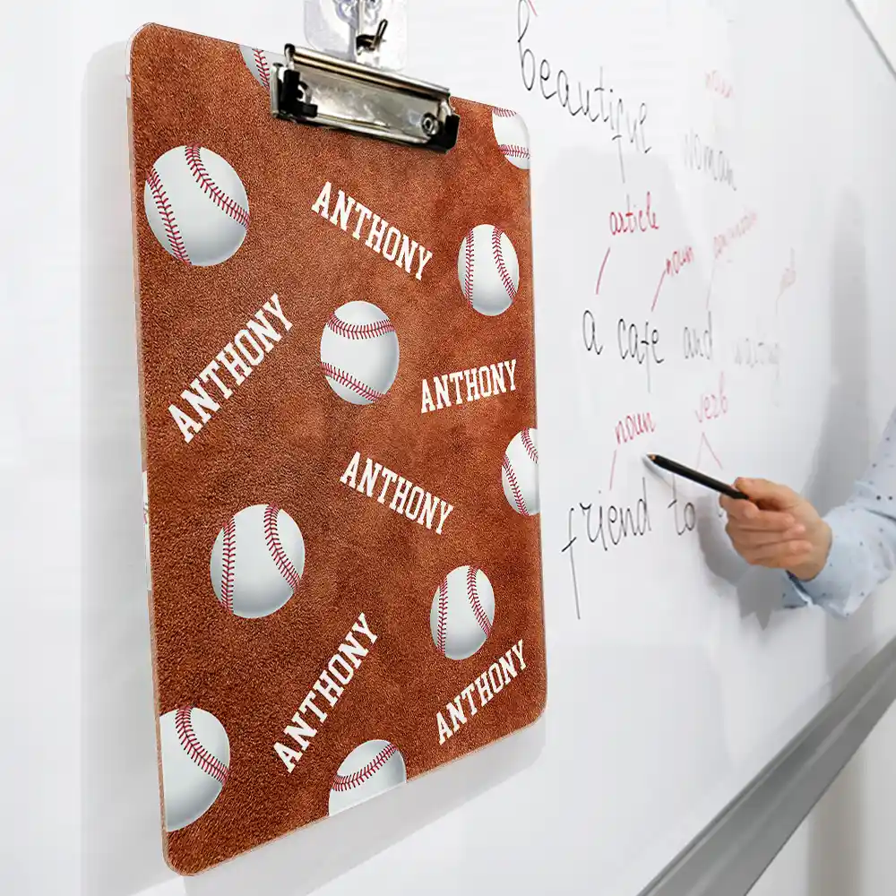 Baseball Football Basketball Soccer Sport Coach - Personalized Acrylic Clipboard - Image 3