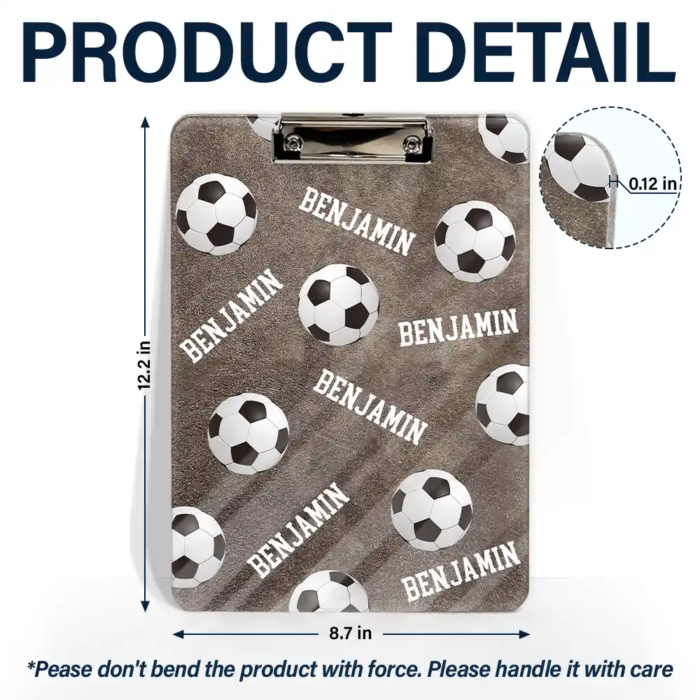 Baseball Football Basketball Soccer Sport Coach - Personalized Acrylic Clipboard - Image 5