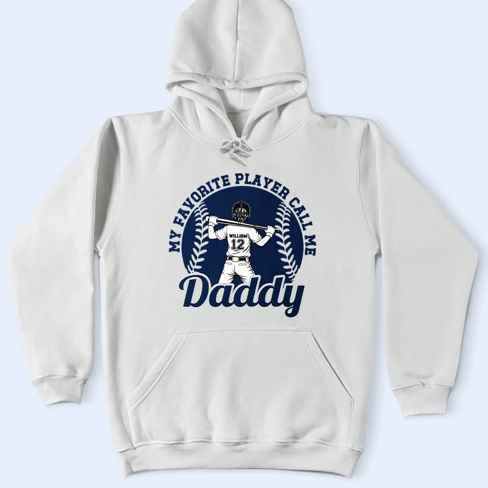 Baseball Kid My Favorite Players Call Me Grandpa - Personalized T Shirt - Image 4