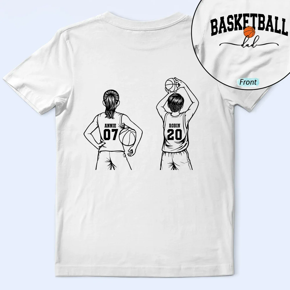 Basketball Mom - Personalized T Shirt - Image 2