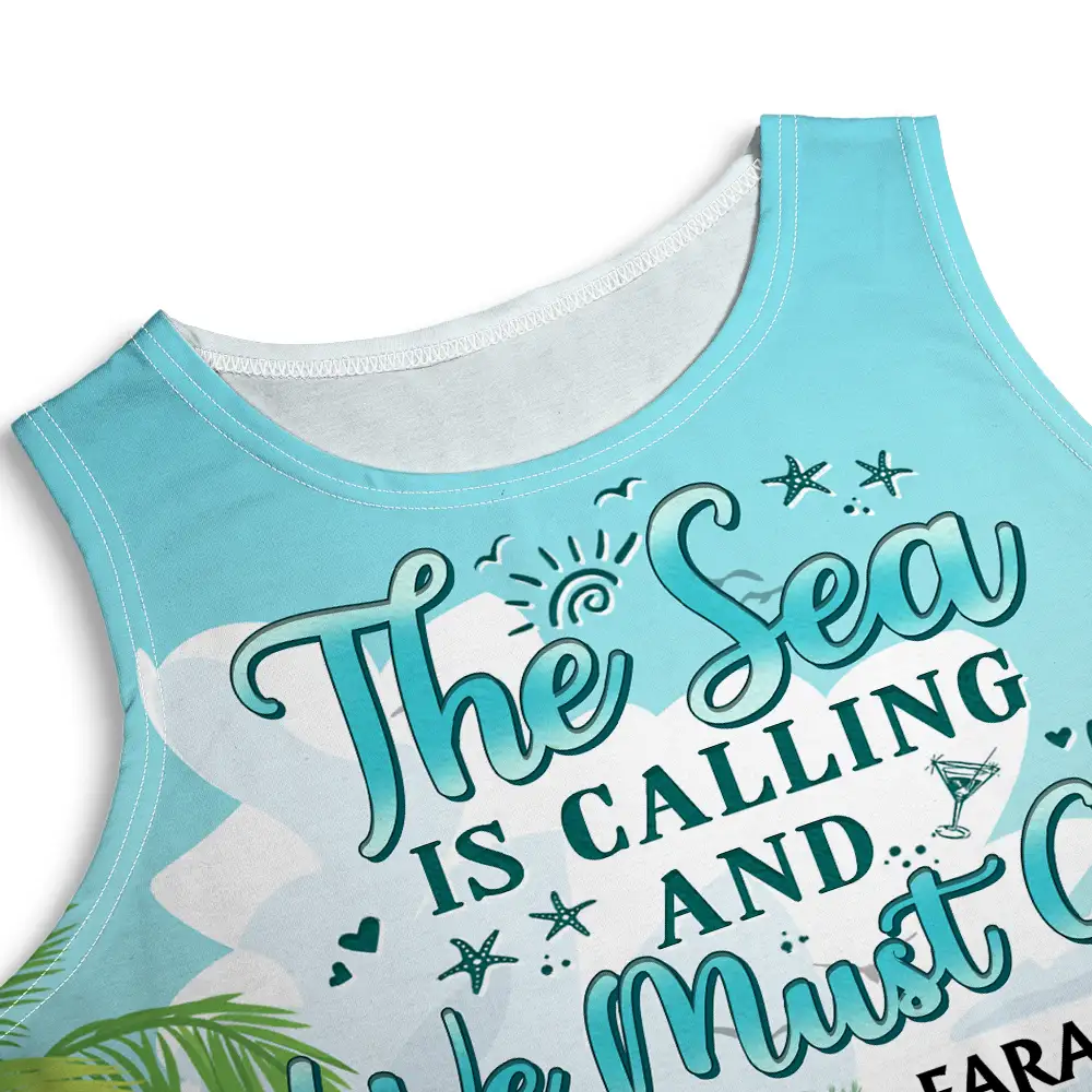 Beach Booze Besties - Personalized Sleeveless Tank Dress - Image 5