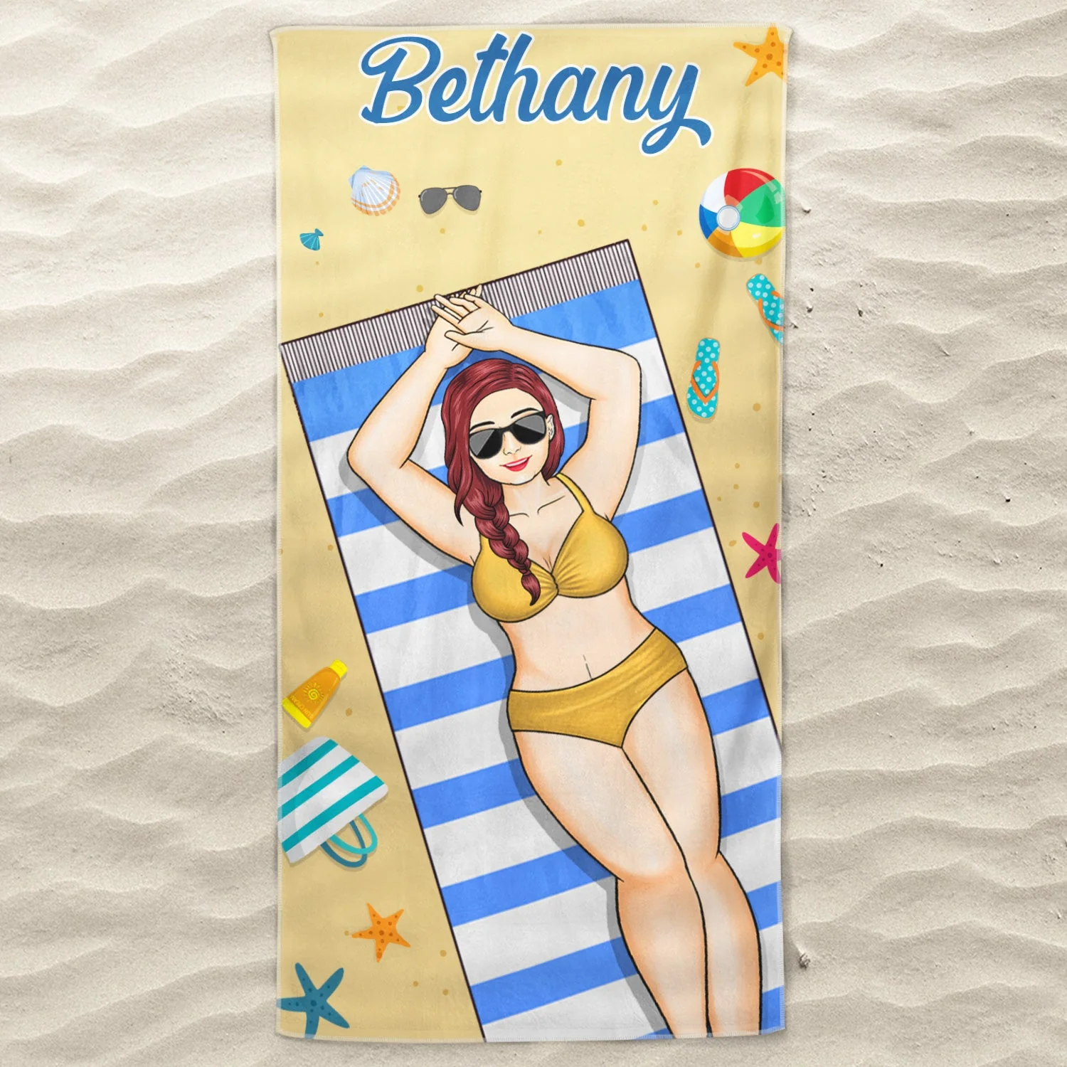 Beach Trips, Pool Party - Birthday, Vacation, Traveling Gift For Woman, Man, Bestie Group - Personalized Beach Towel - Image 3